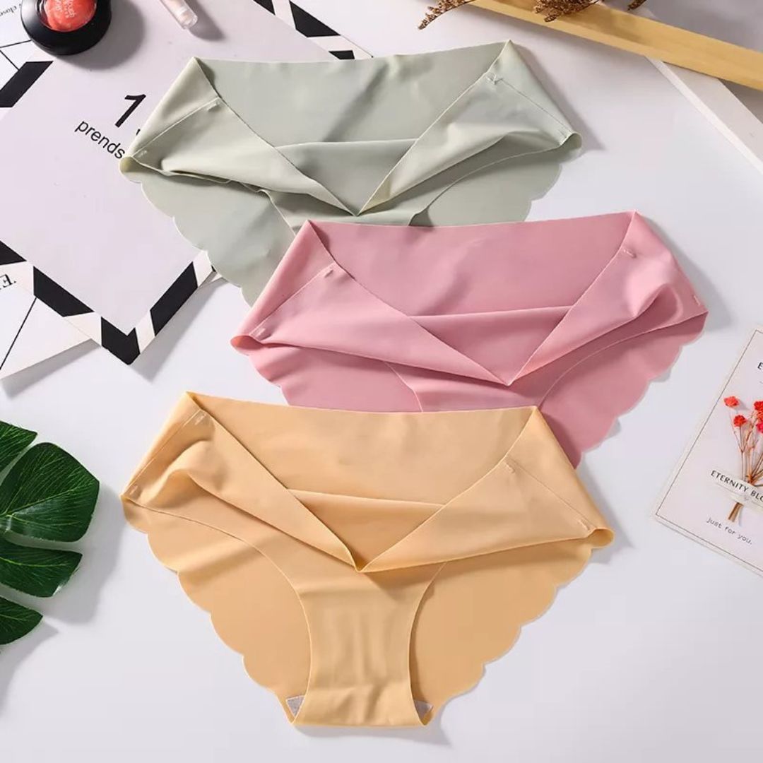 Culottes Ondulées Sans Coutures à Taille Moyenne