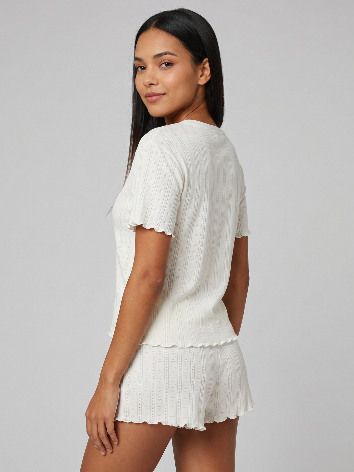 Pyjama court Soft Pointelle
