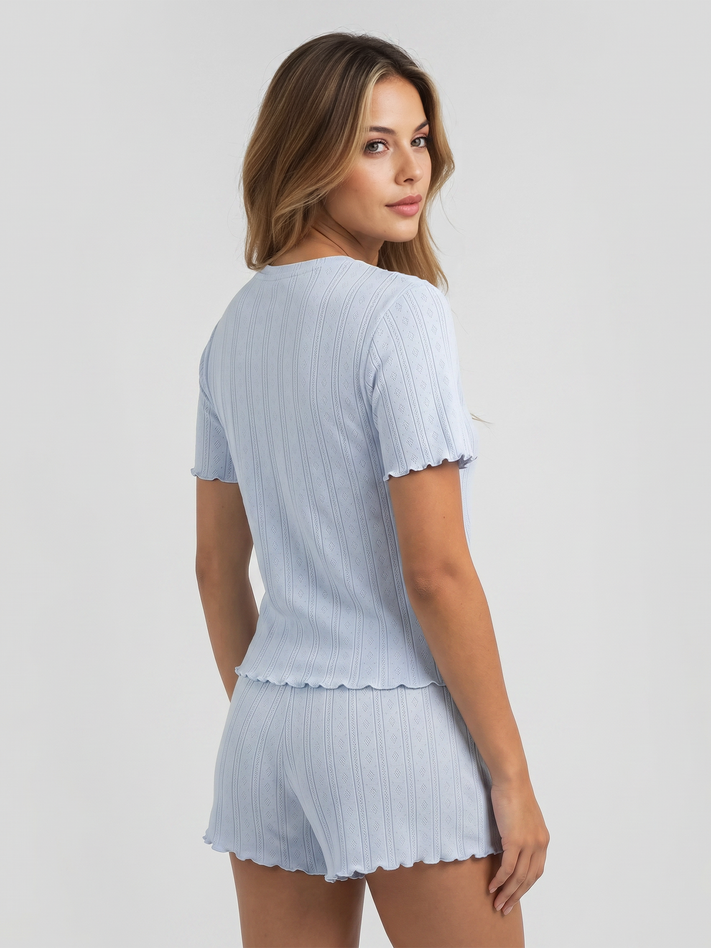 Pyjama court Soft Pointelle